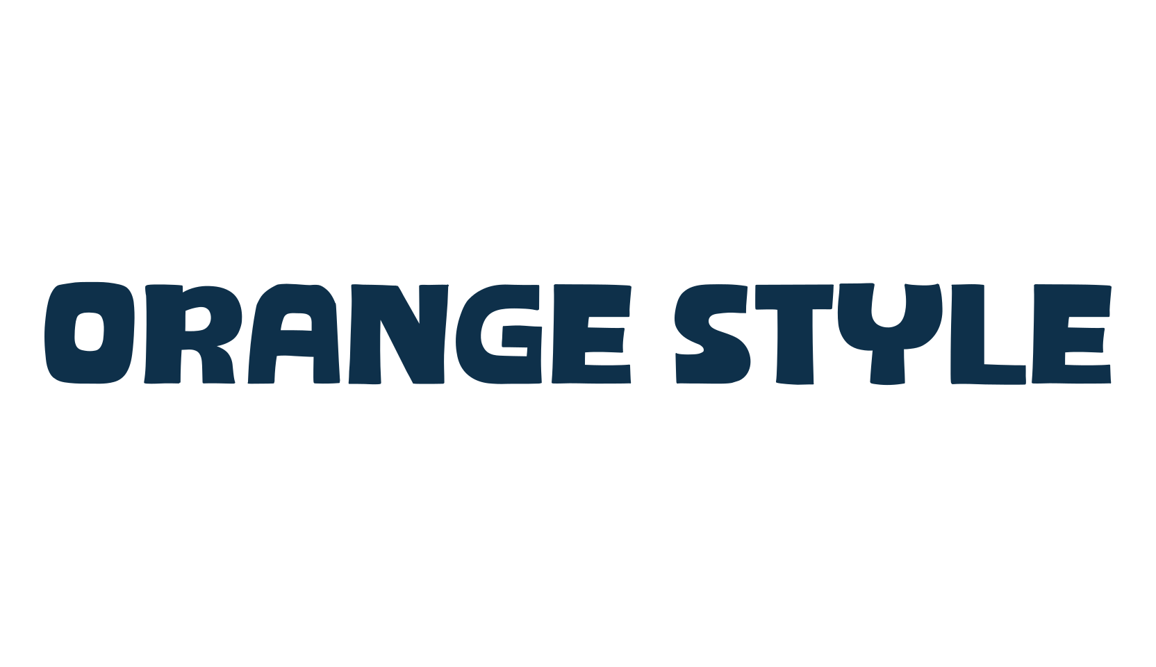 Orange Style, fancy cartoon decorative font preview
