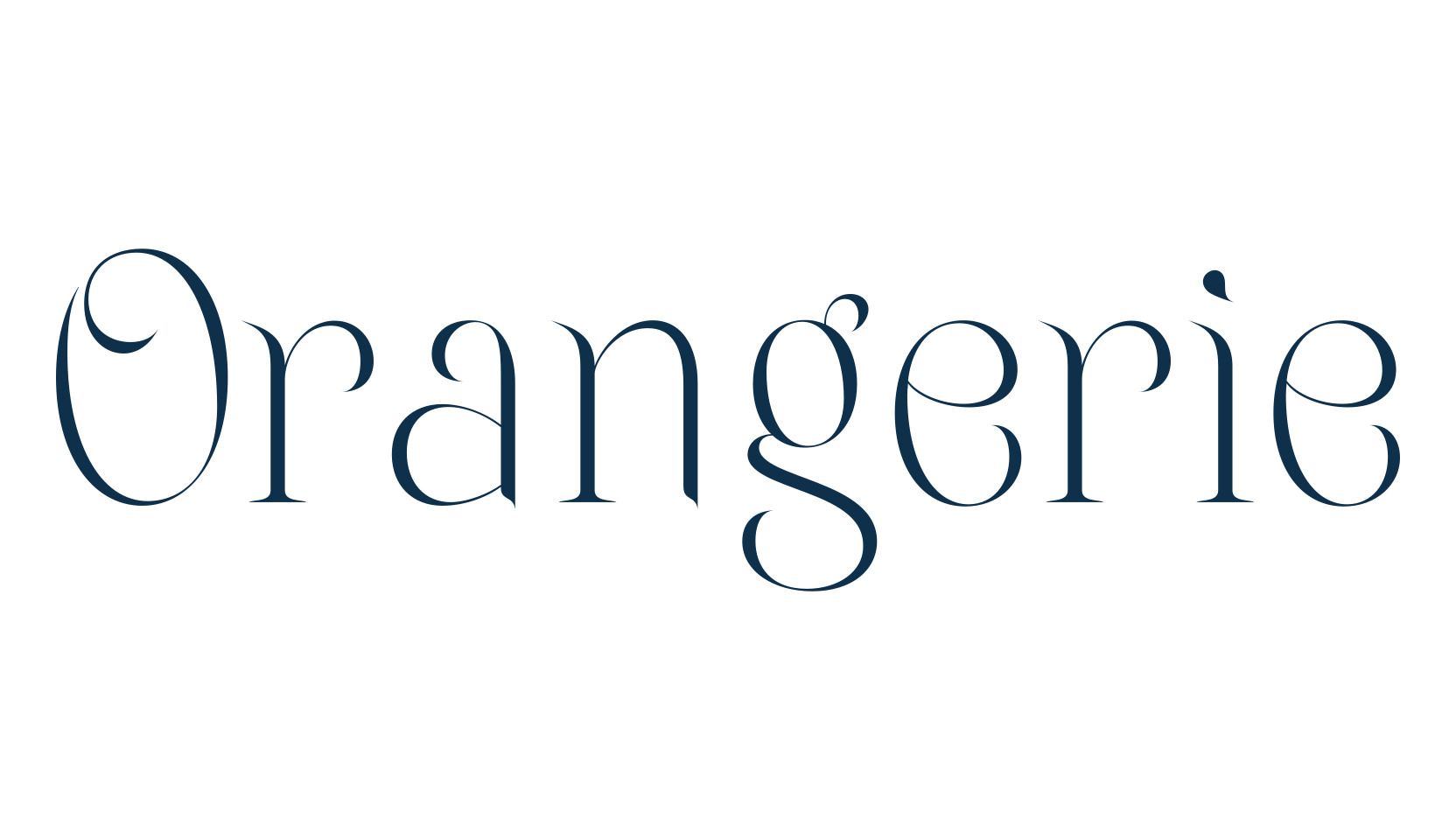 Orangerie, various font preview