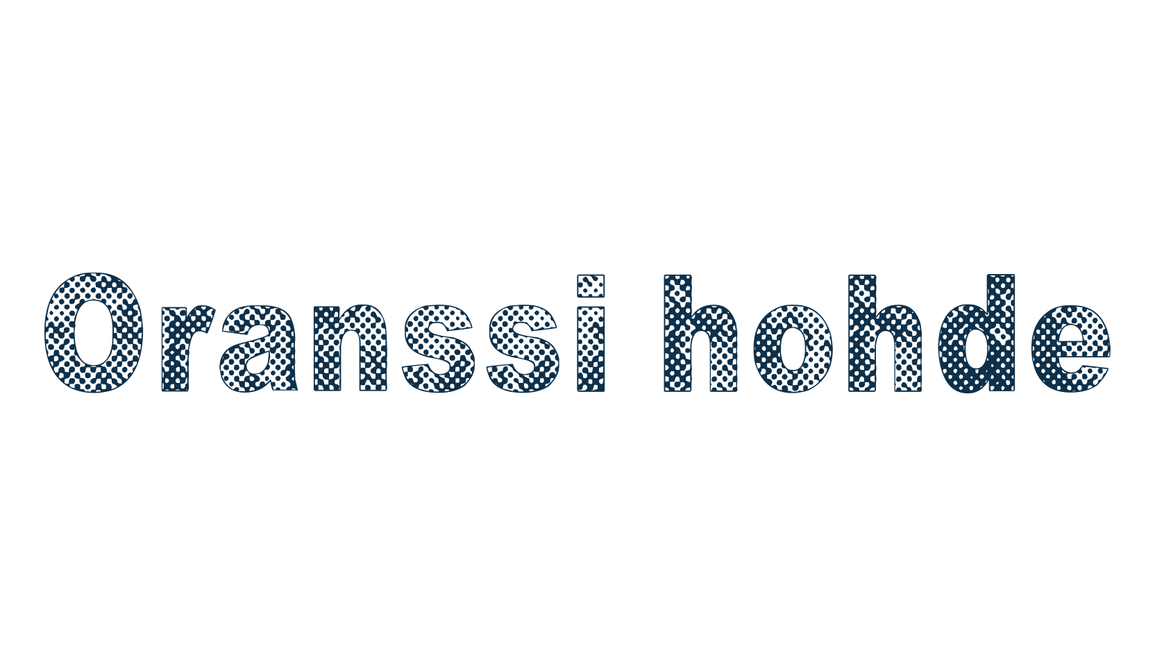 Oranssi hohde, fancy eroded decorative font preview
