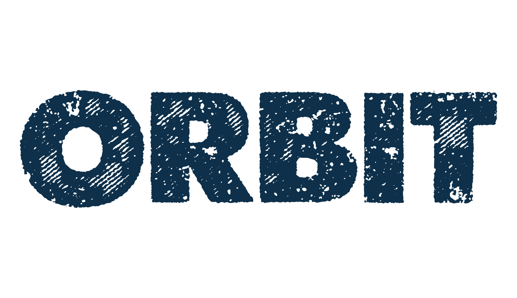 Orbit, fancy eroded decorative font preview