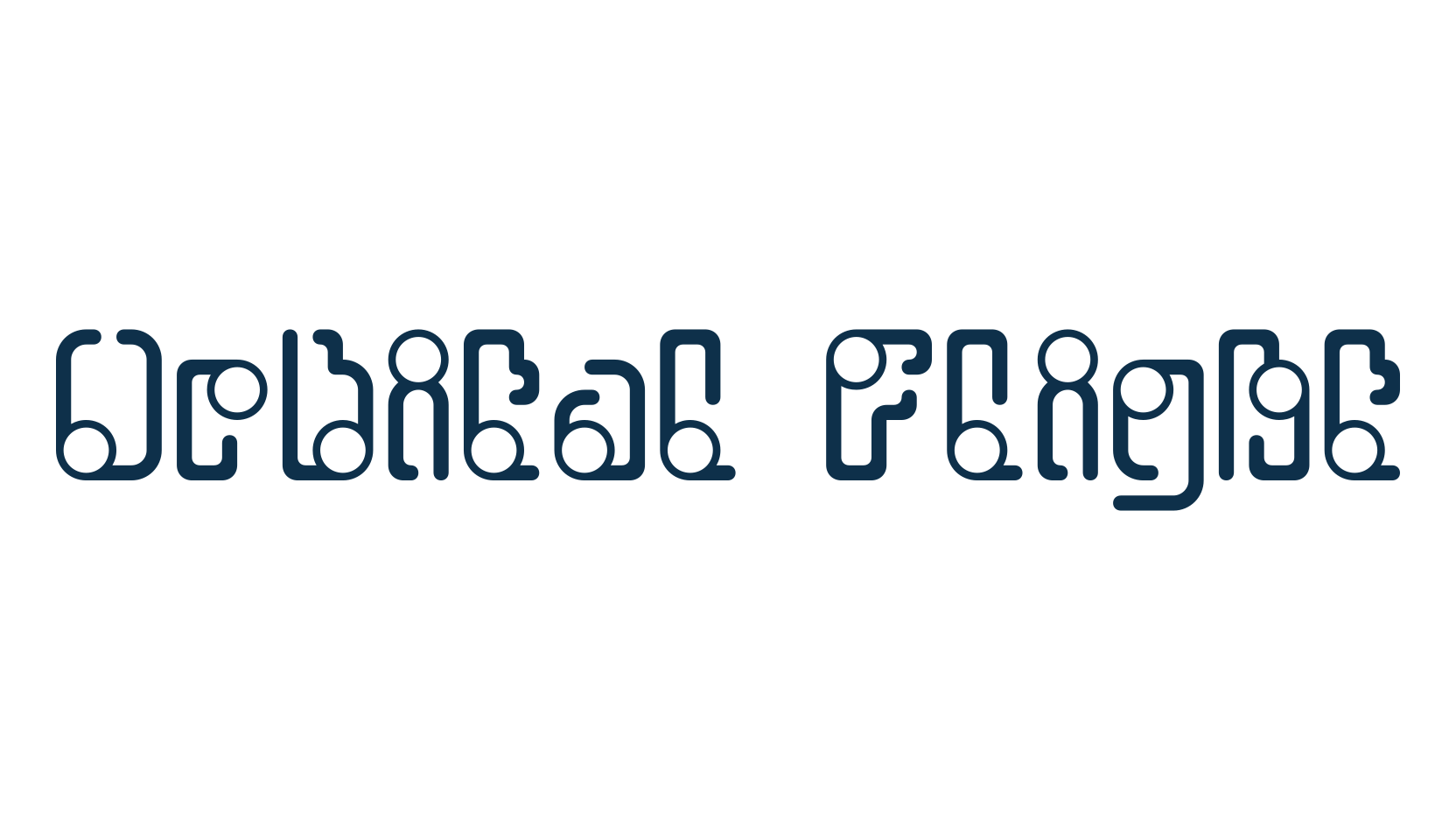 Orbital Flight, decorative font preview