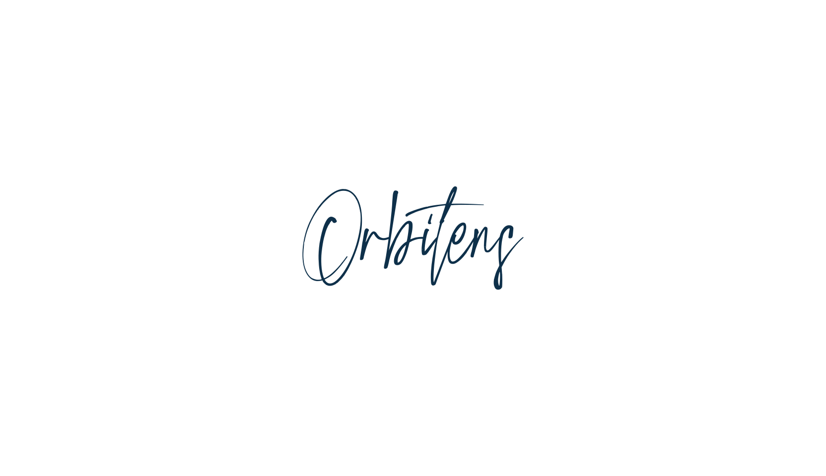 Orbitens, script handwritten fancy decorative calligraphy font preview