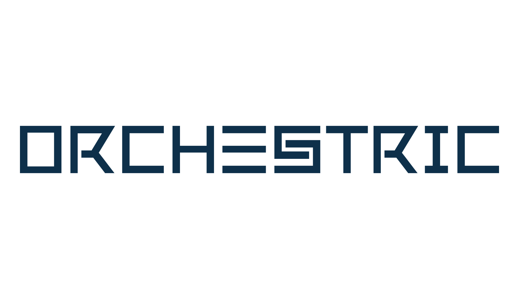 Orchestric, fancy various techno sci-fi font preview