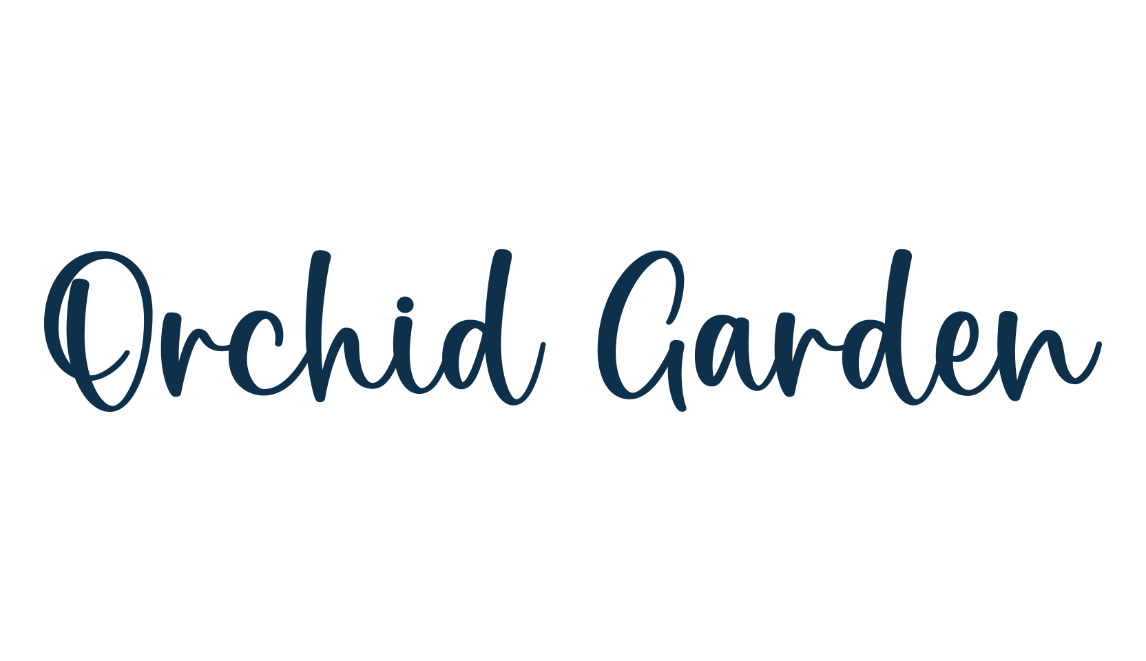 Orchid Garden, fancy decorative font preview
