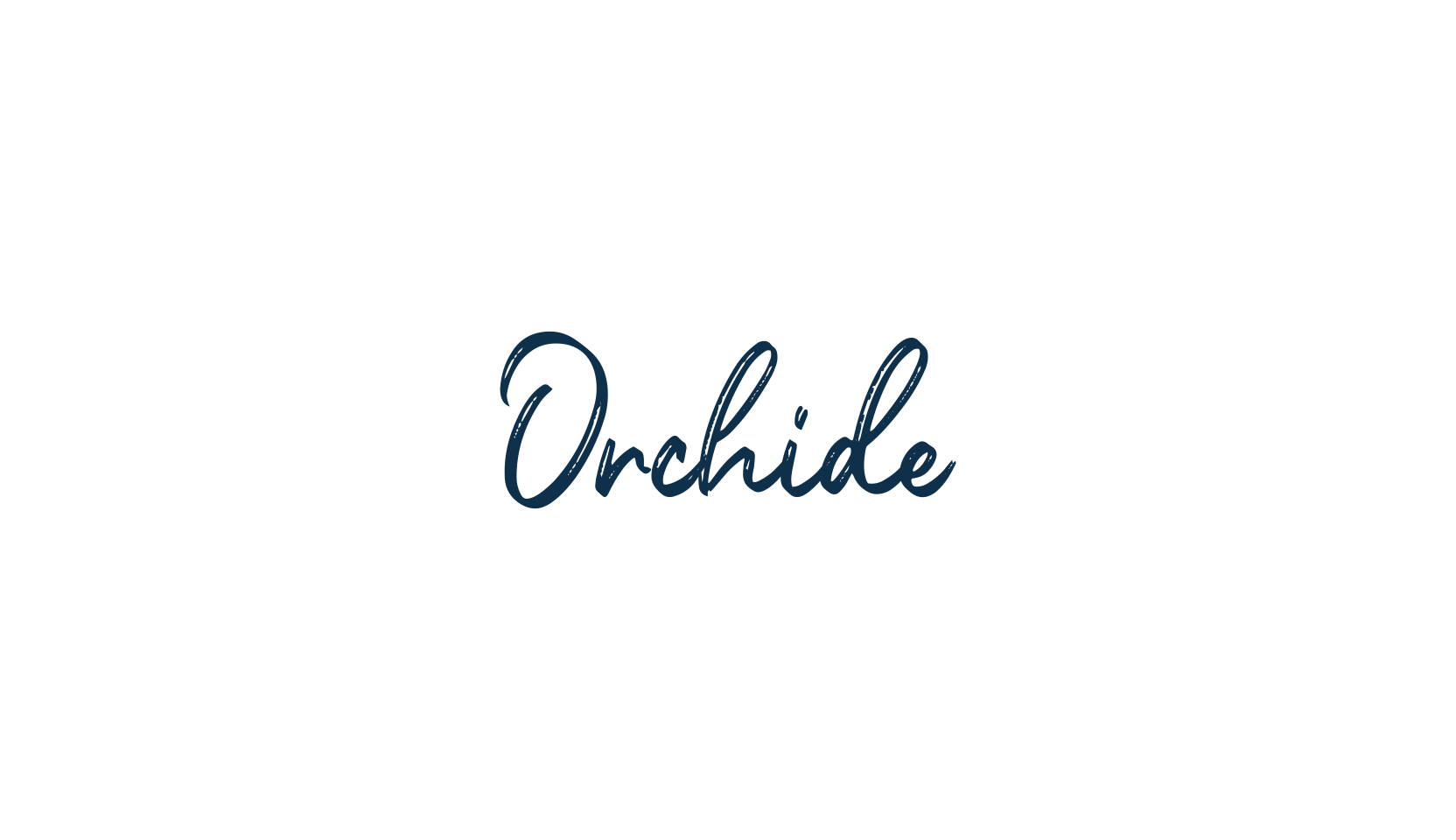 Orchide, handwriting font preview