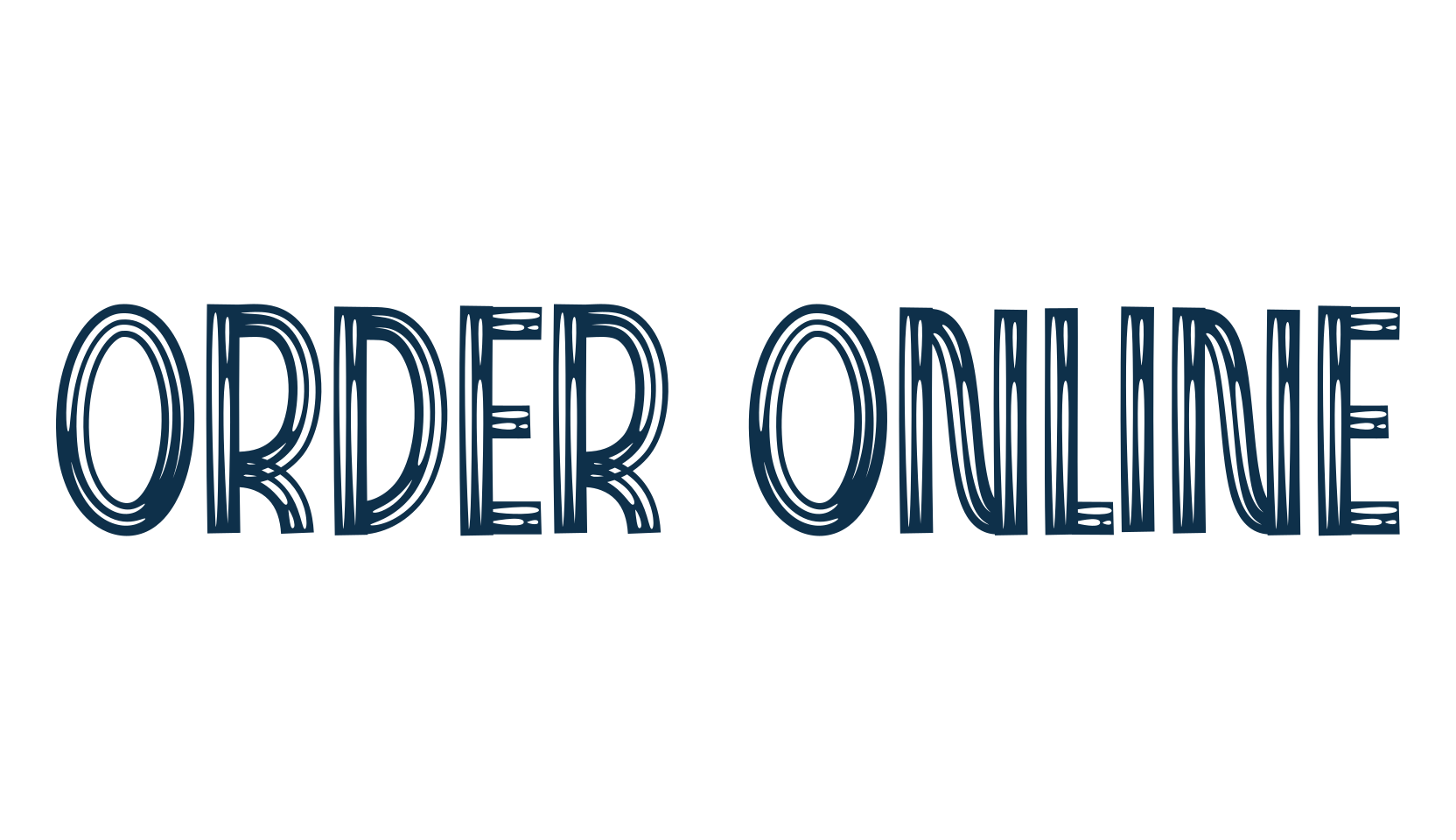 Order Online, fancy various decorative font preview