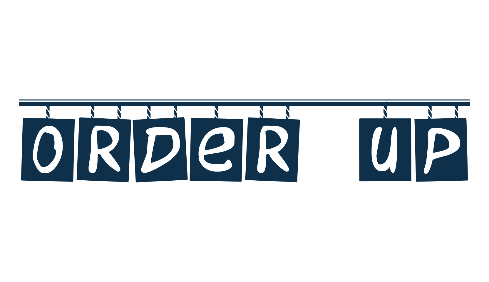 Order Up, fancy decorative font preview