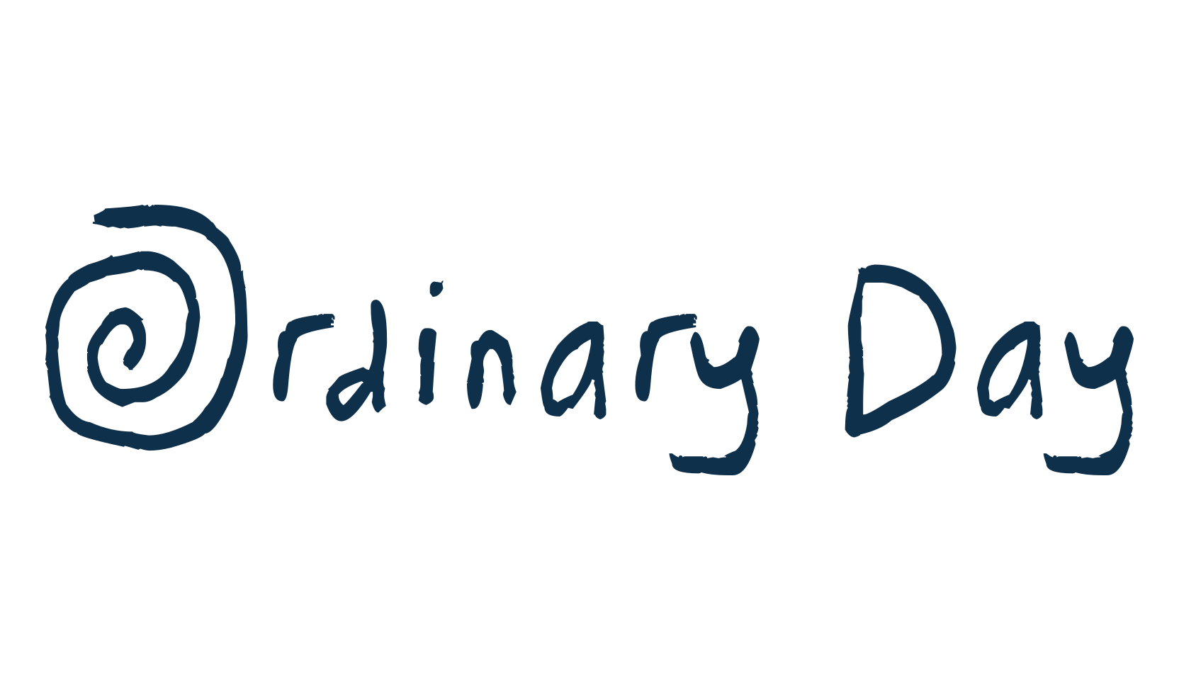 Ordinary Day, script handwritten fancy decorative calligraphy font preview