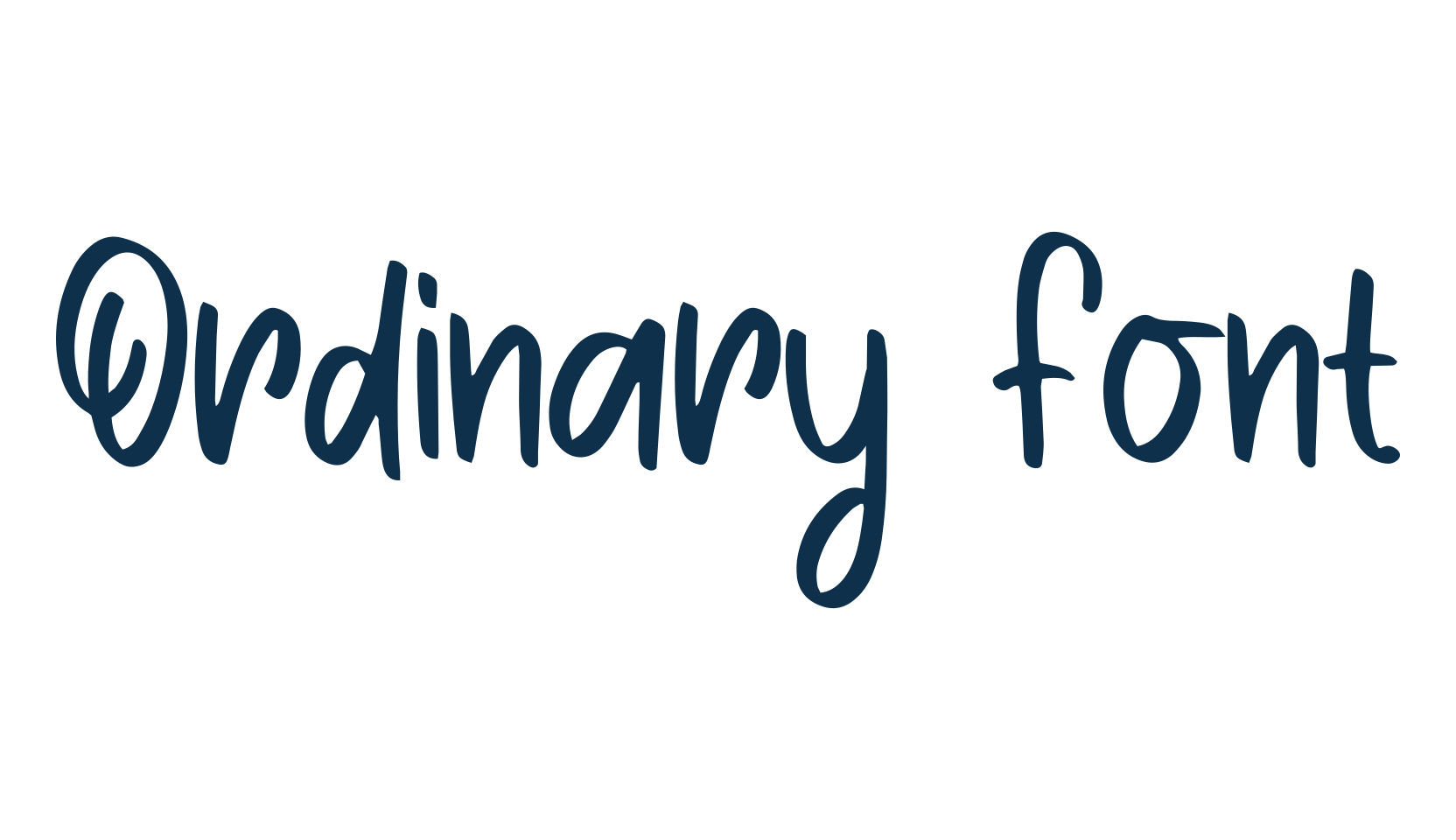 Ordinary Font, script handwritten fancy decorative calligraphy font preview