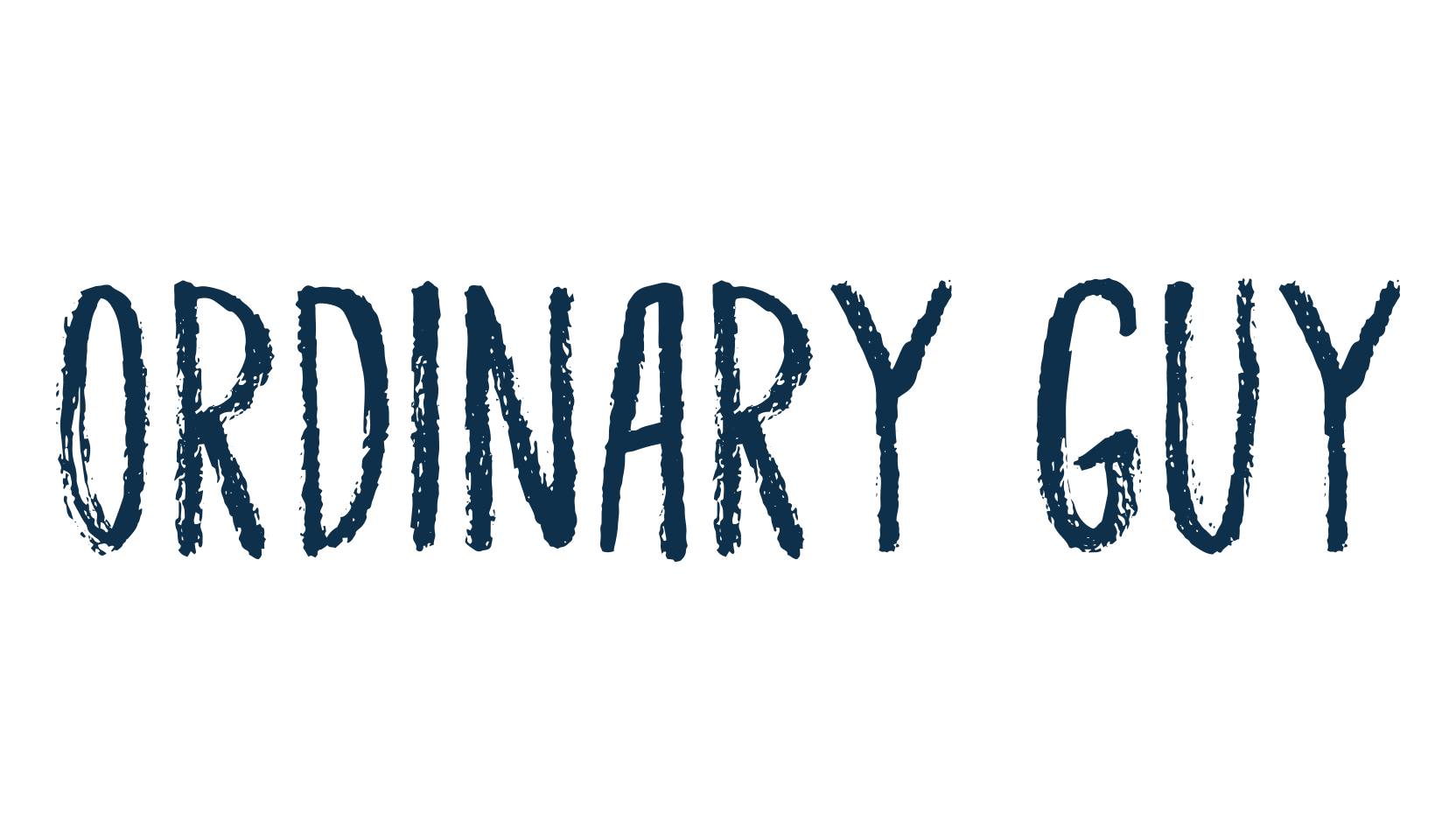 Ordinary Guy, handwriting font preview