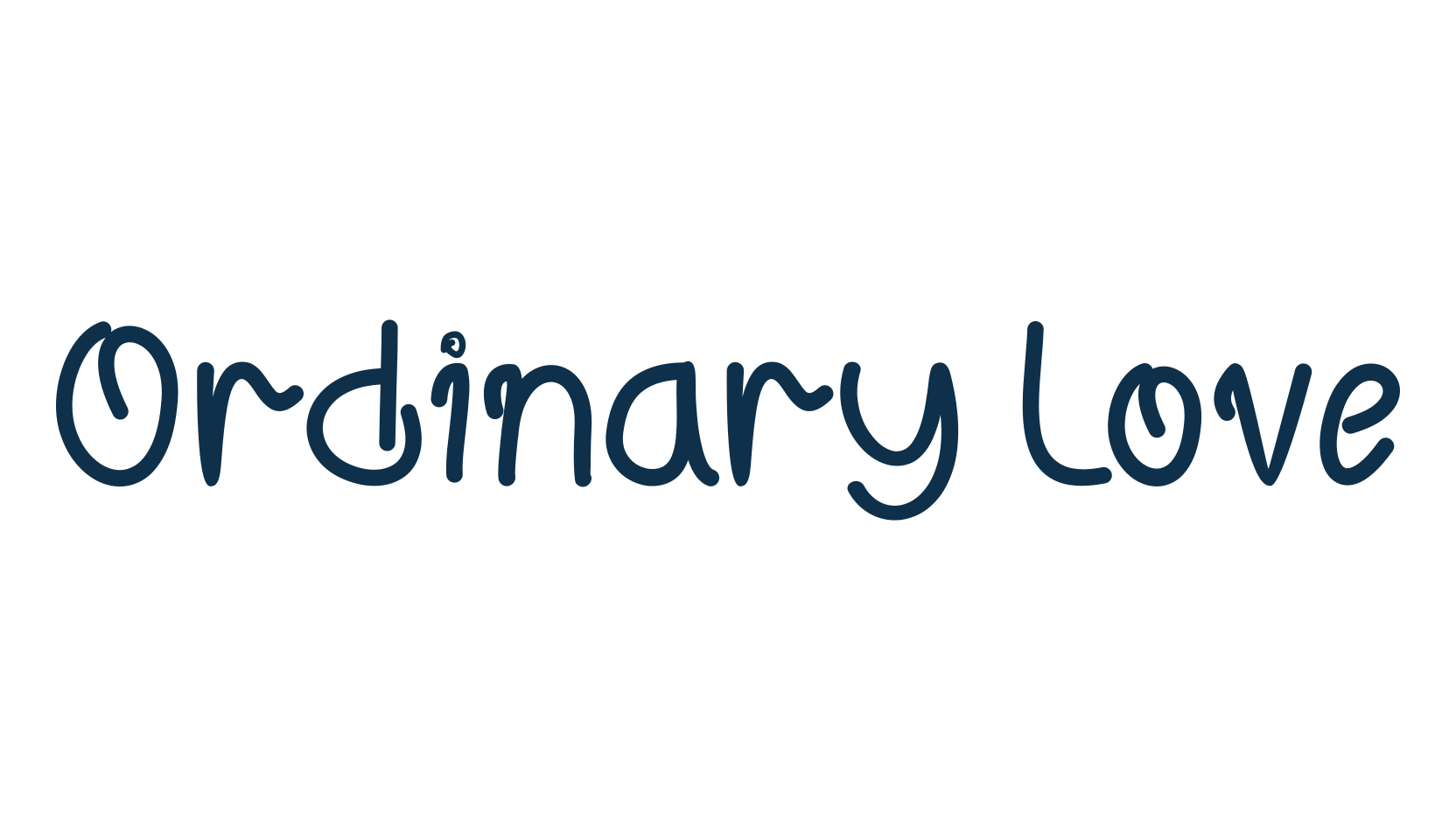 Ordinary Love, handwriting font preview