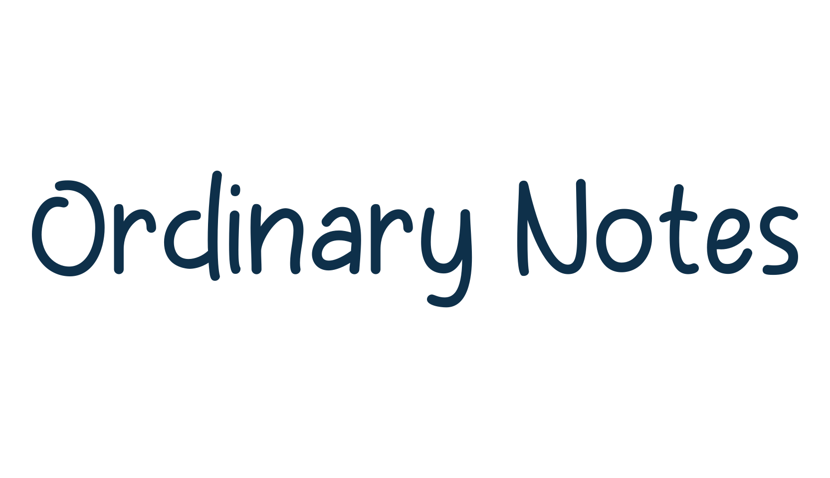 Ordinary Notes, script handwritten fancy decorative calligraphy font preview