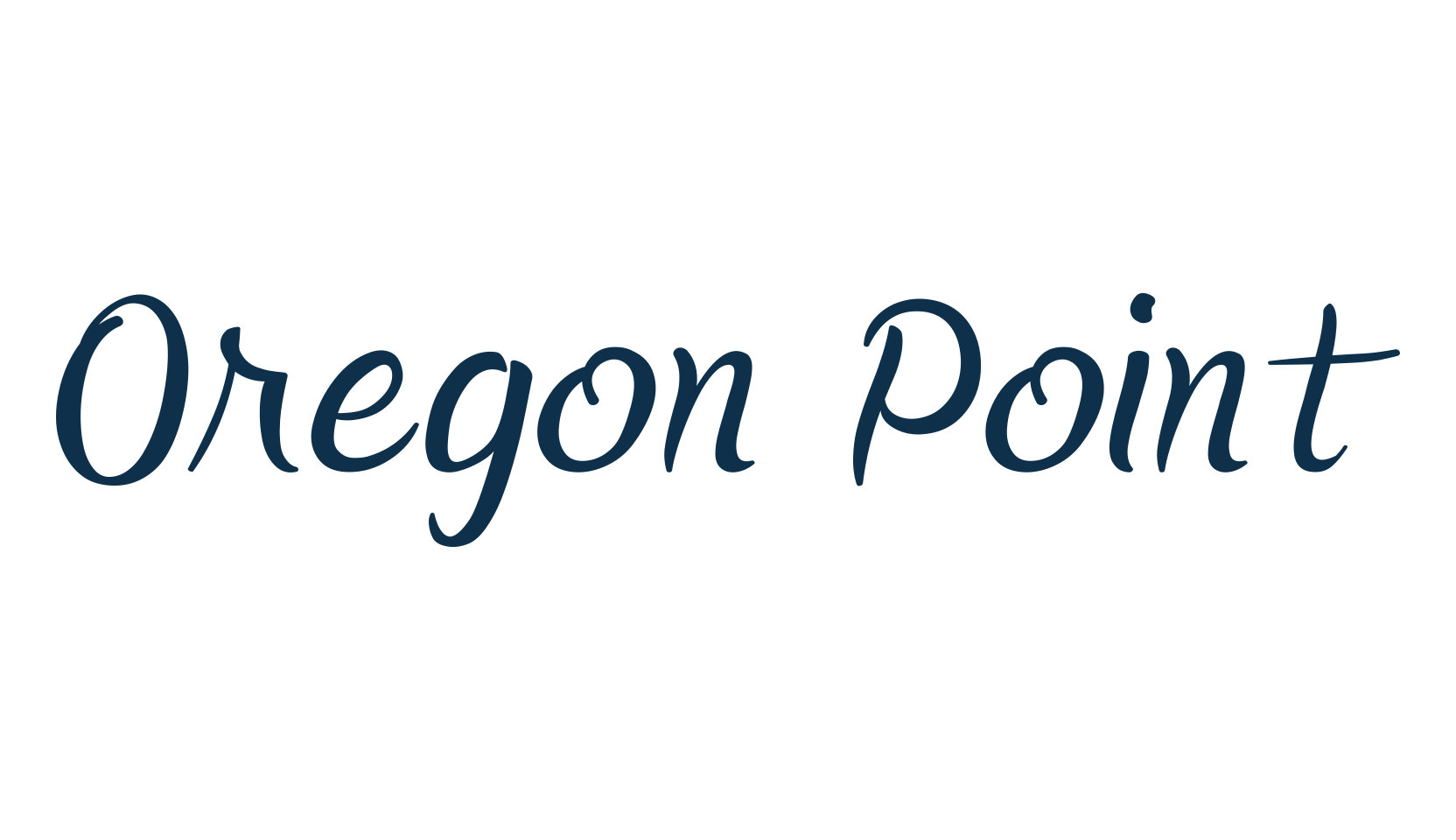 Oregon Point, handwriting font preview