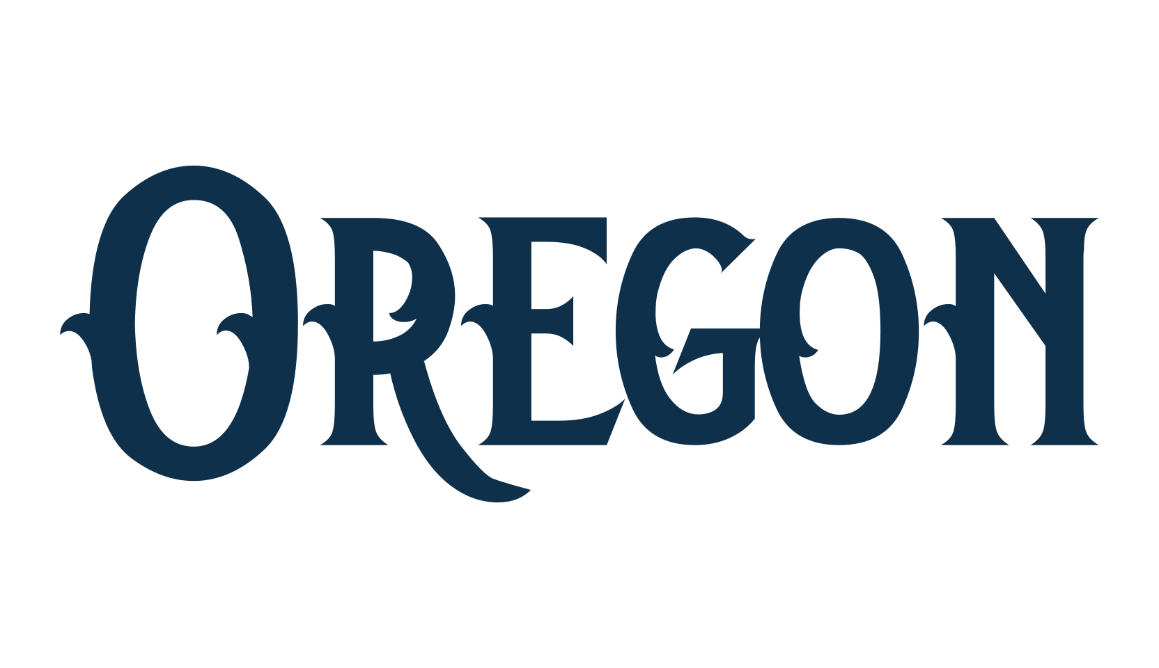 Oregon, modern font preview