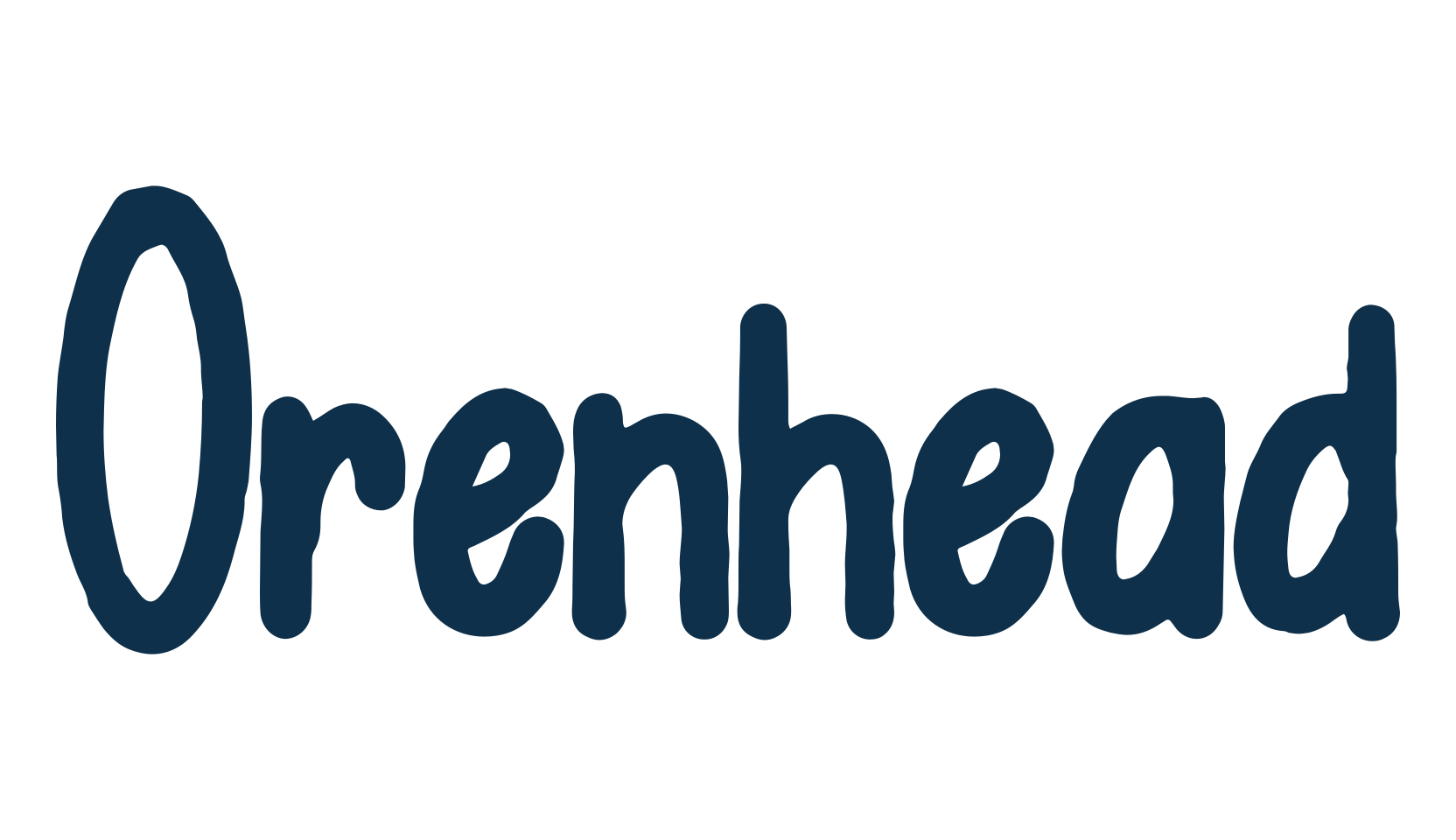 Orenhead, script handwritten fancy decorative calligraphy font preview