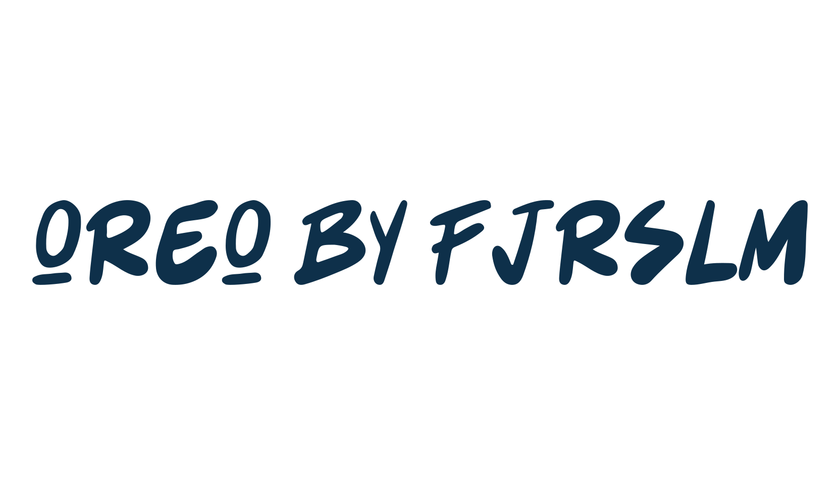 Oreo By Fjrslm, fancy cartoon decorative comic font preview