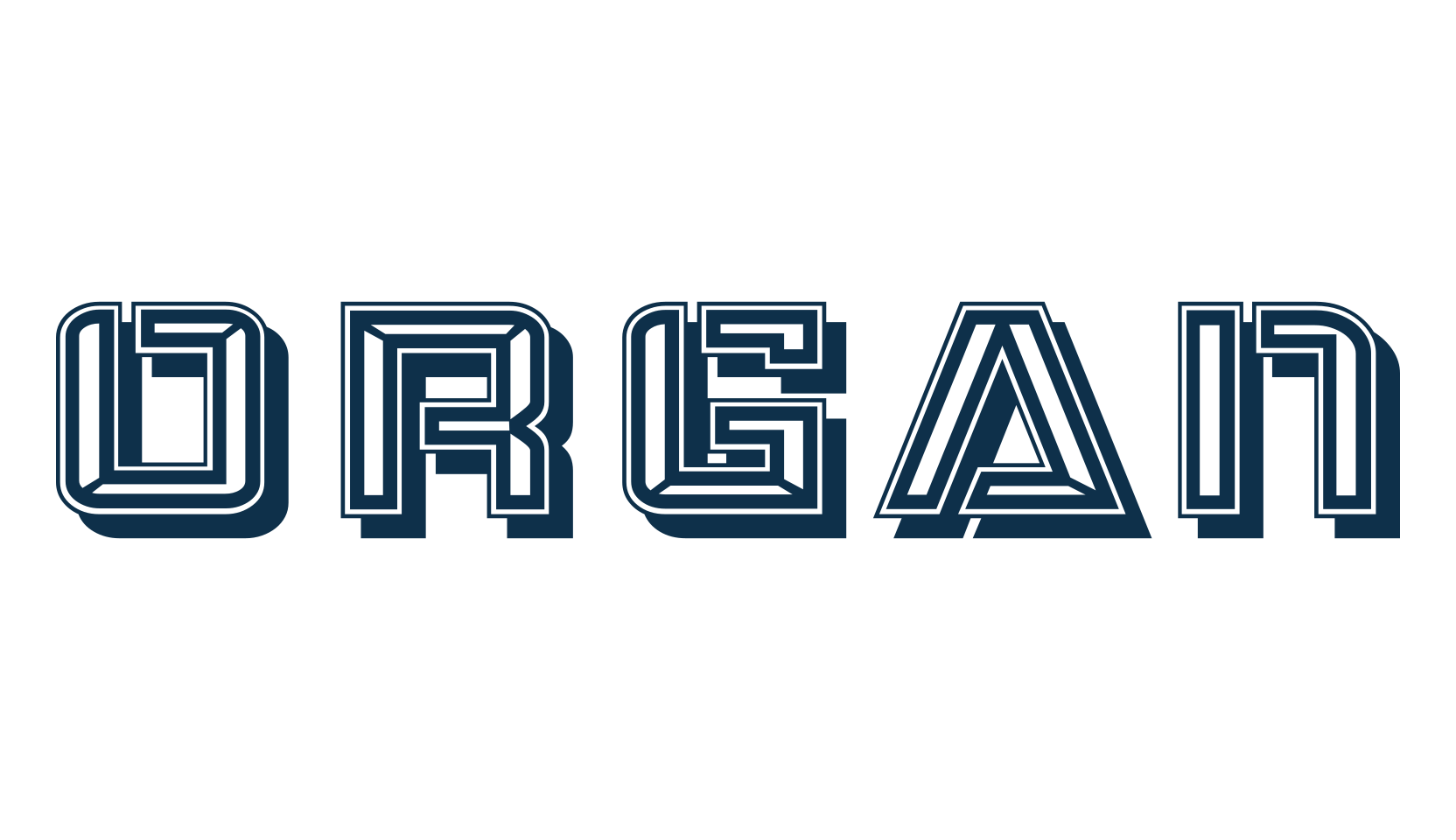 Organ, fancy various decorative font preview