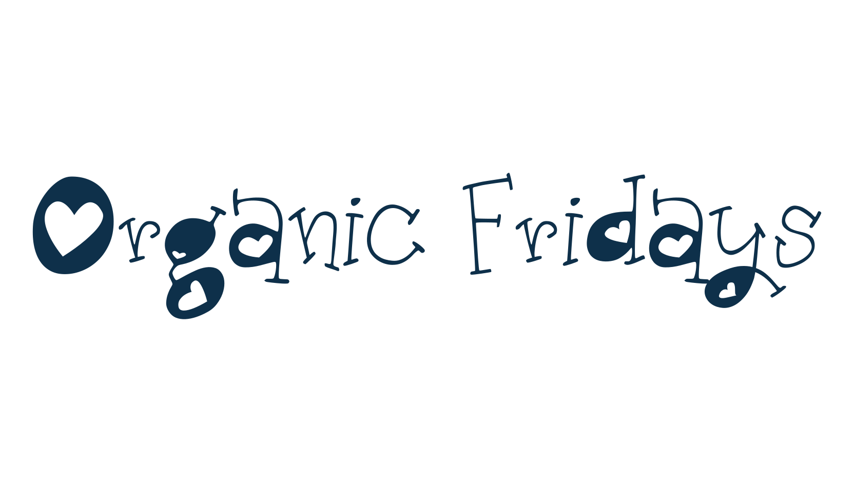 Organic Fridays, cartoon font preview