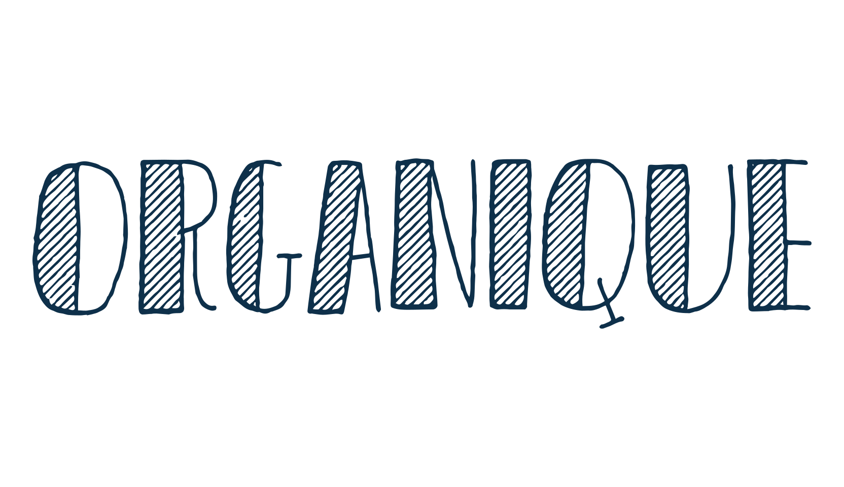 Organique, fancy various decorative font preview