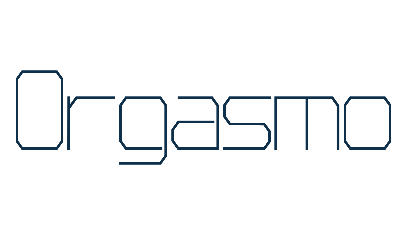 Orgasmo, square font preview