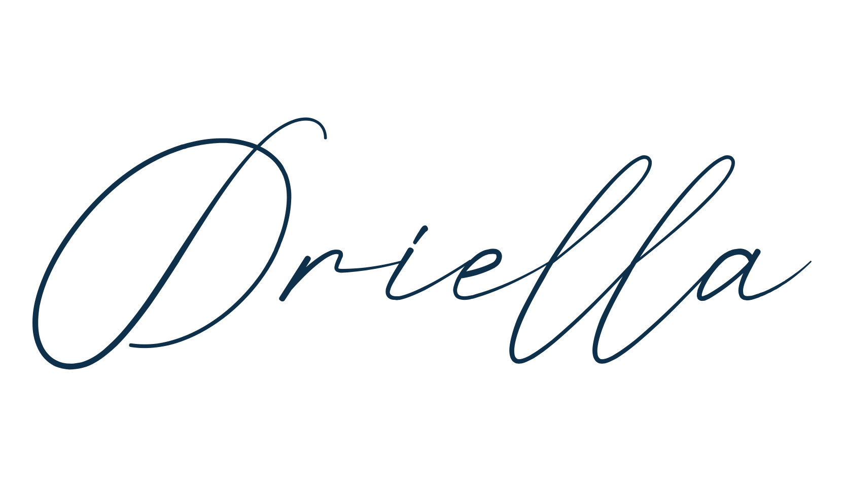 Oriella, handwriting font preview