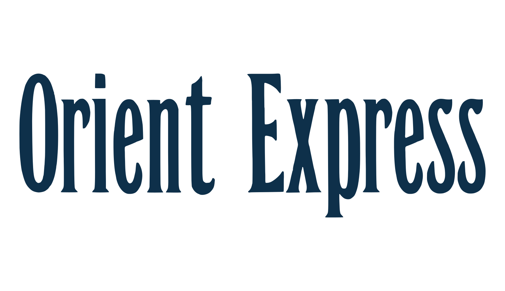 Orient Express, basic serif font preview