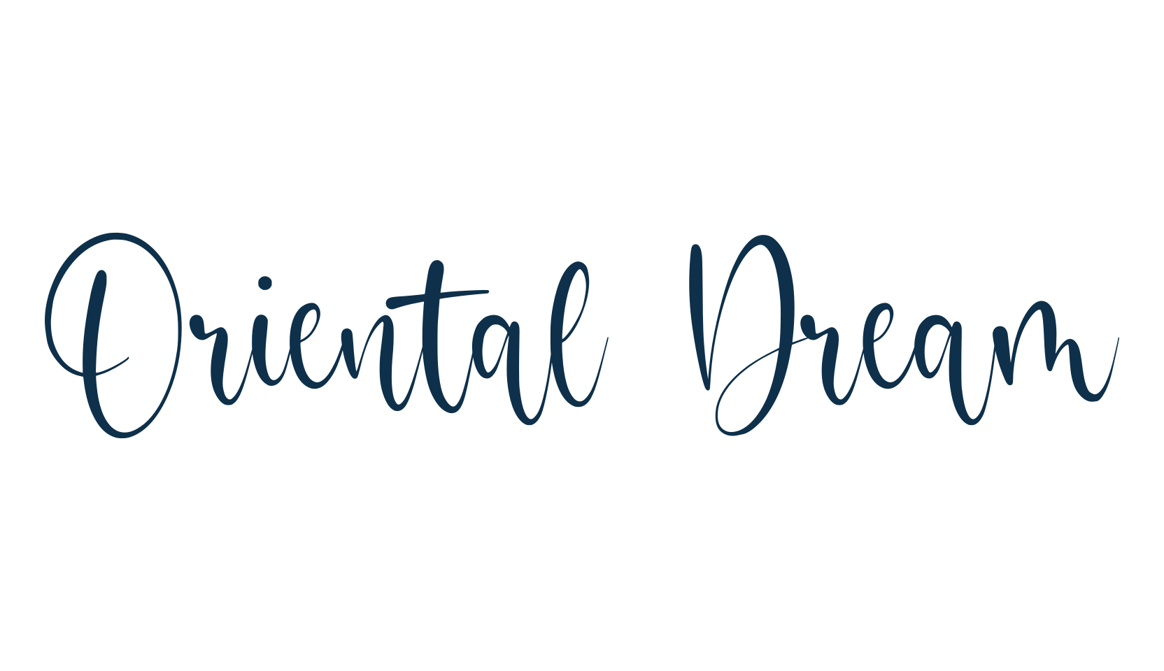 Oriental Dream, script handwritten fancy decorative calligraphy font preview