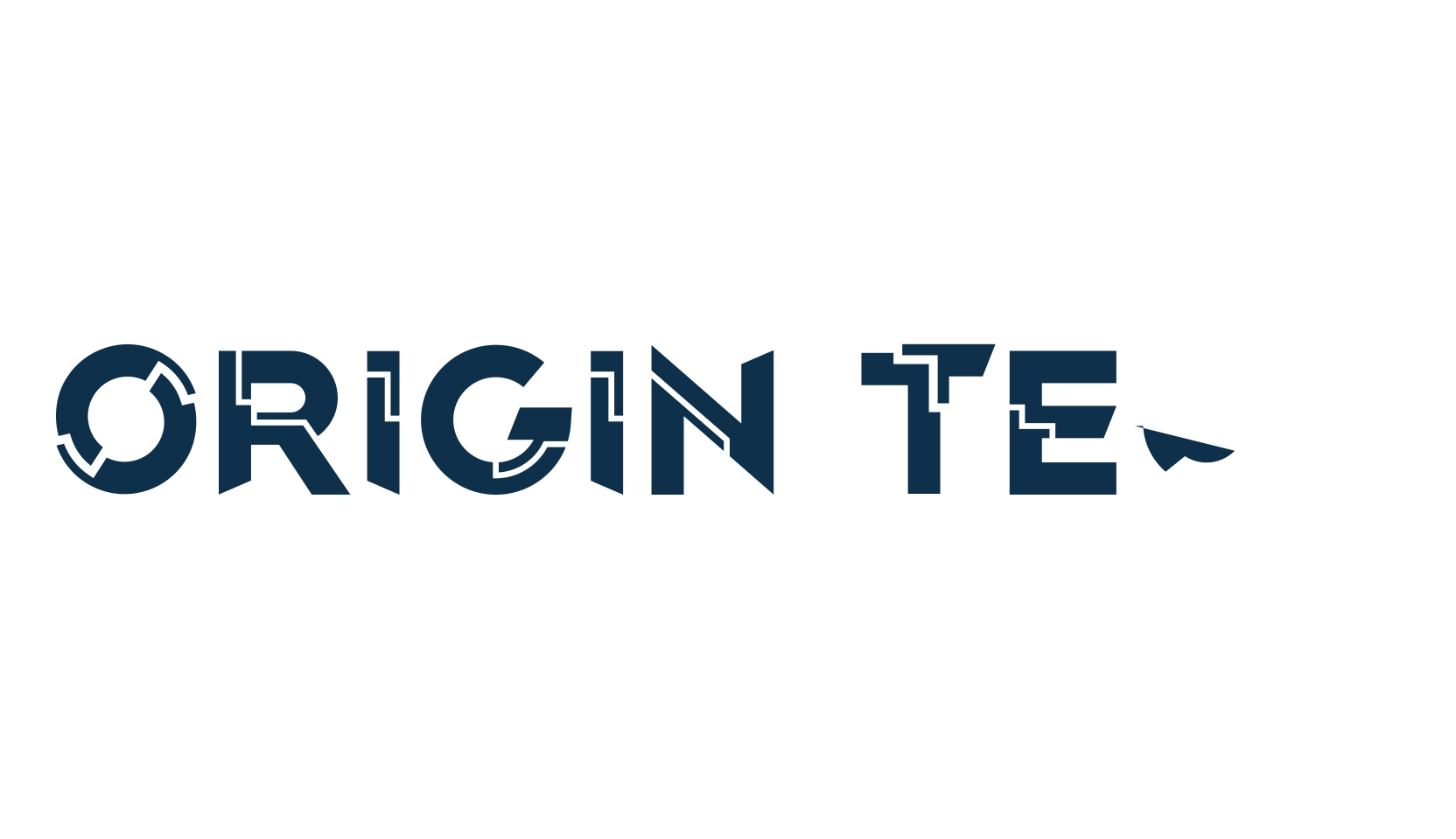 Origin Tech, sci-fi font preview