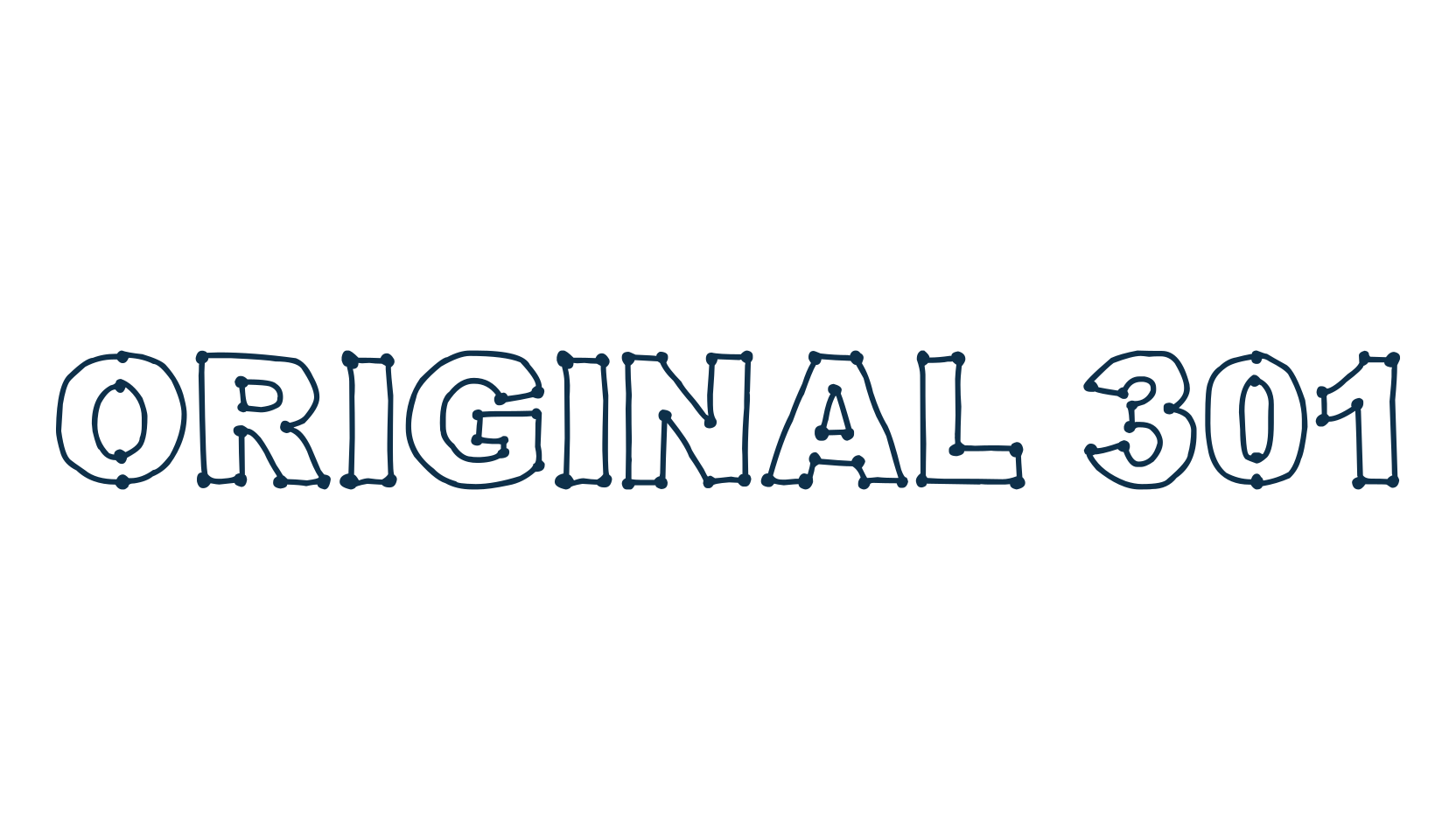 Original 301, fancy various decorative font preview
