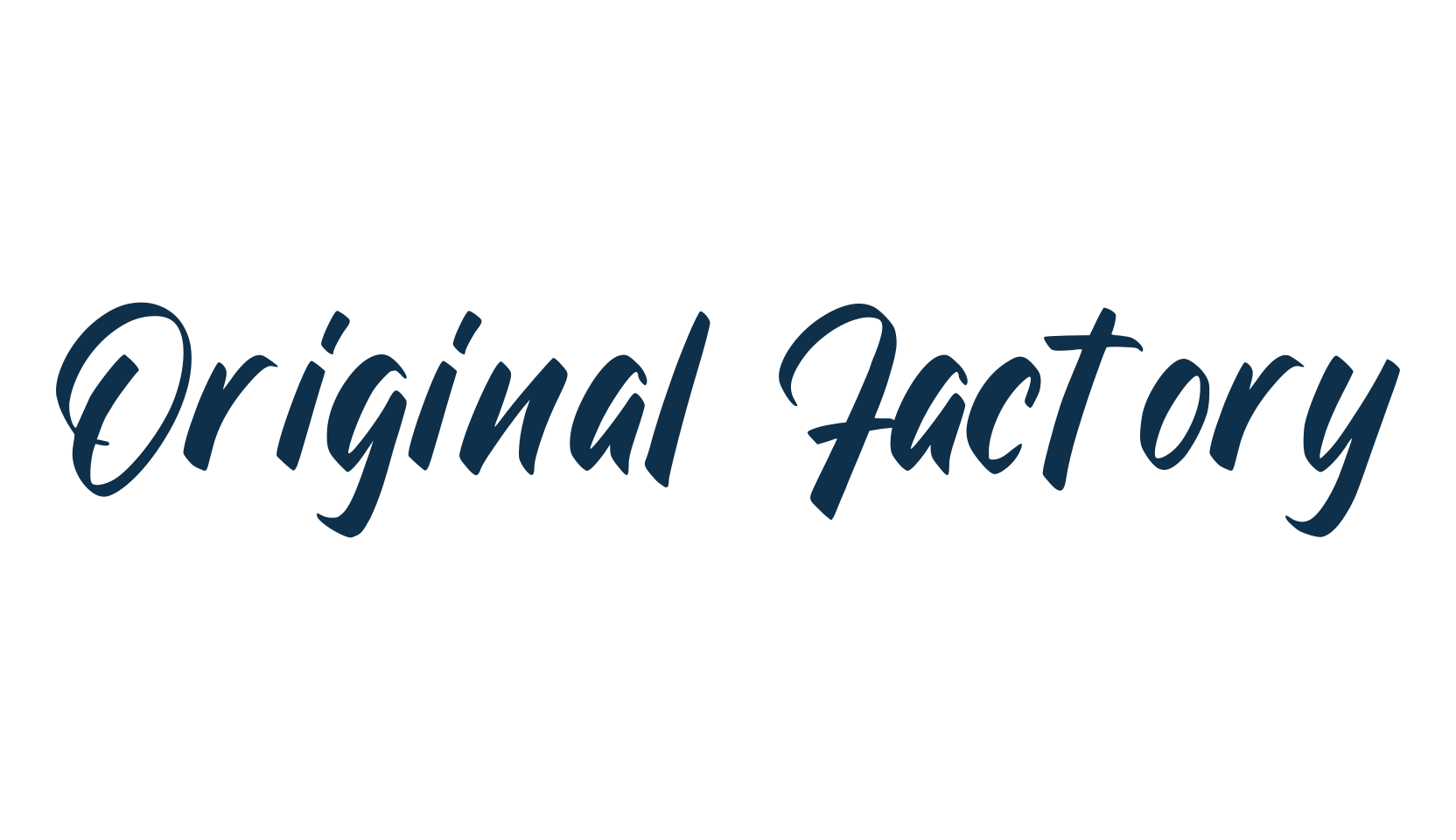 Original Factory, fancy decorative font preview