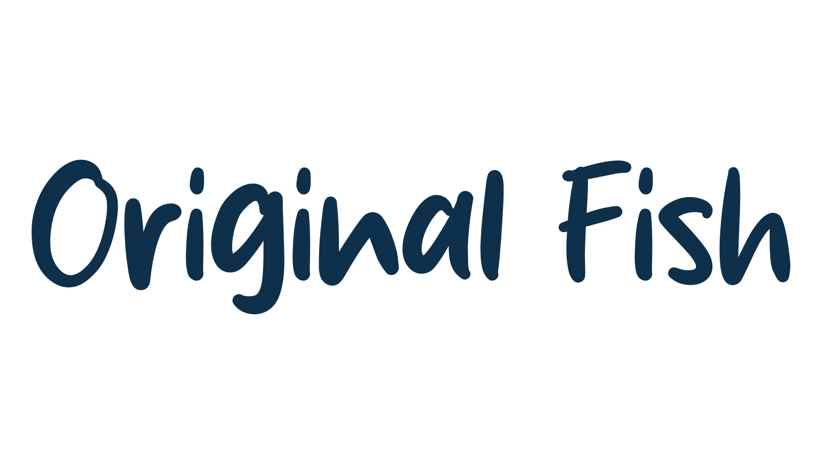 Original Fish, script handwritten fancy decorative calligraphy font preview