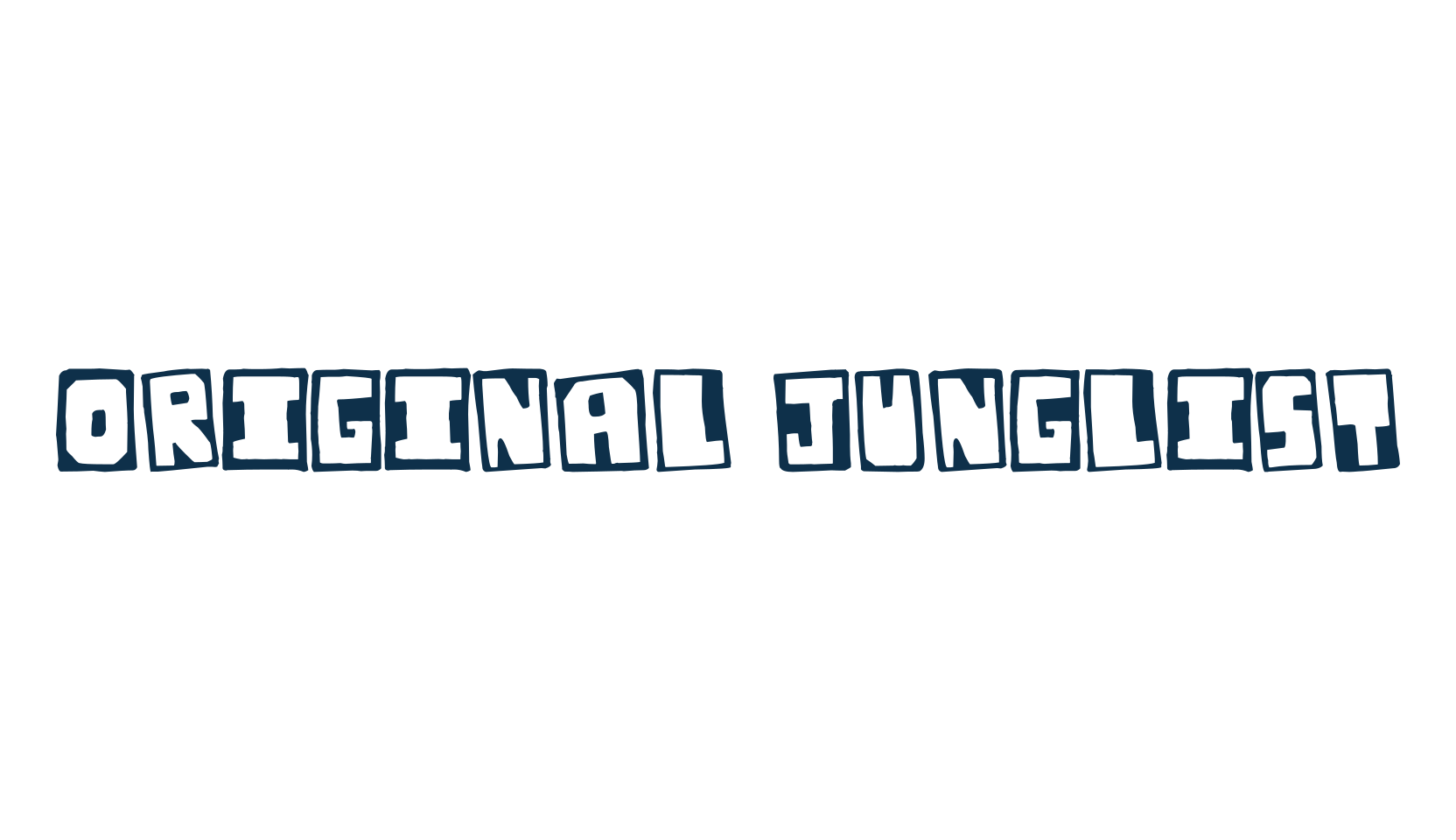 Original Junglist, fancy decorative font preview