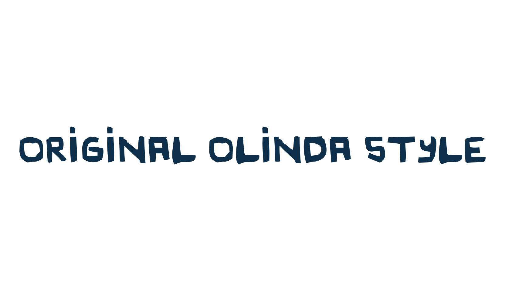 Original Olinda Style, fancy cartoon decorative comic font preview