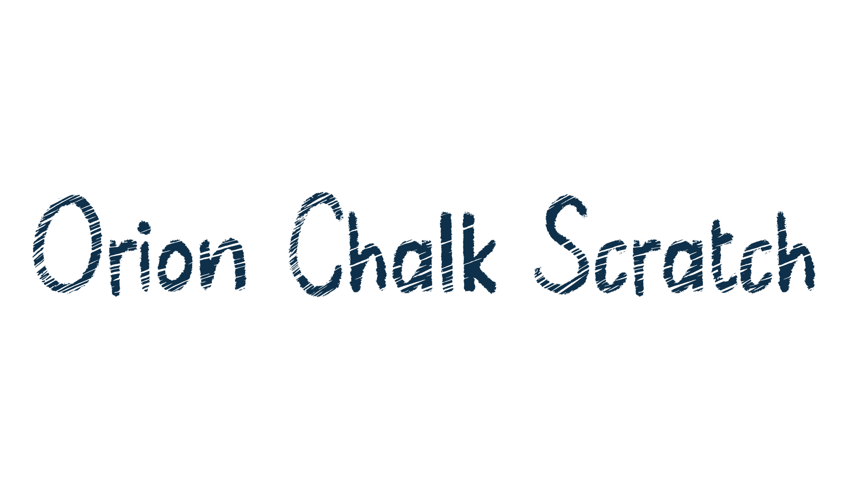Orion Chalk Scratch, various font preview