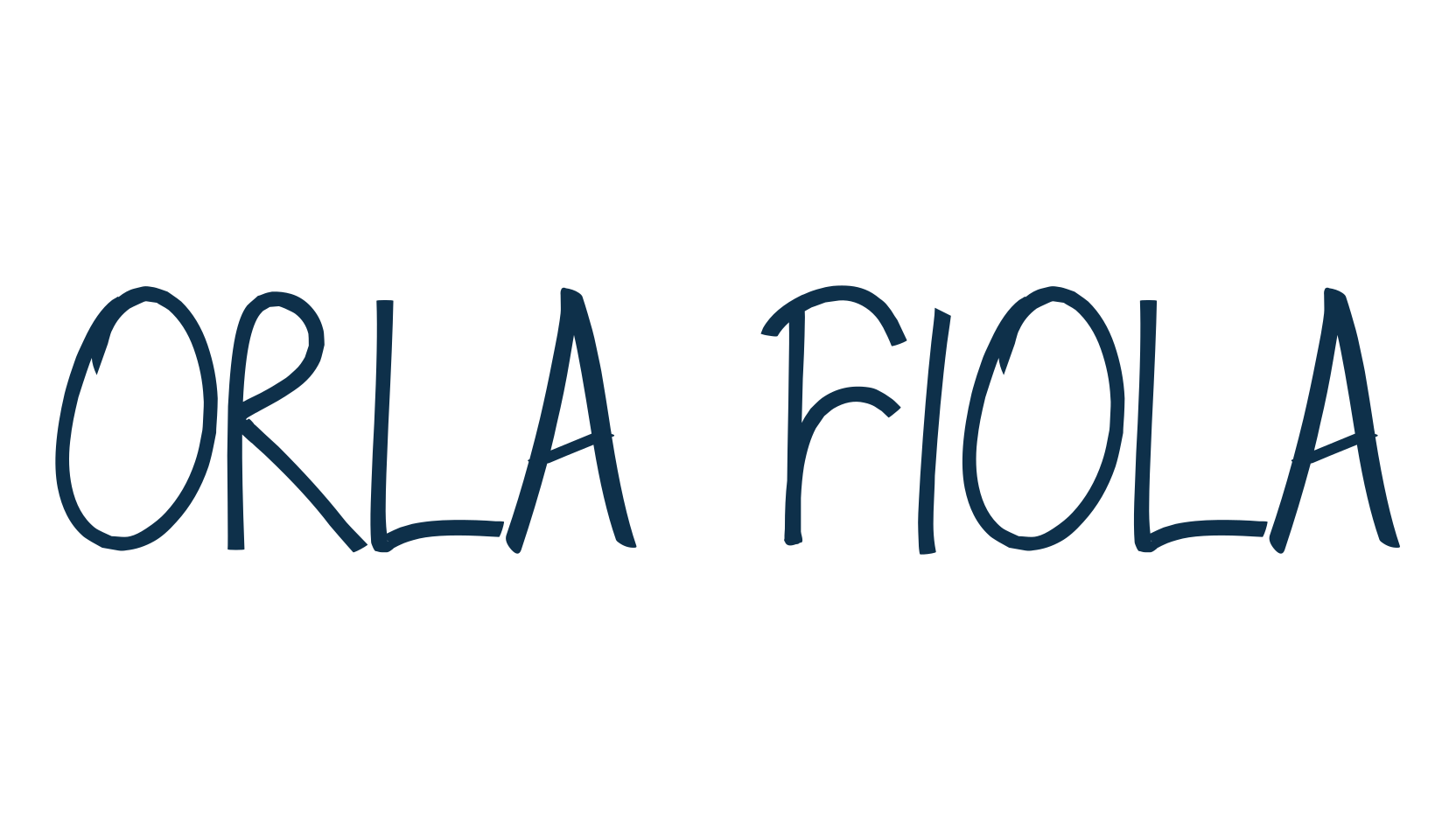 Orla Fiola, fancy decorative font preview