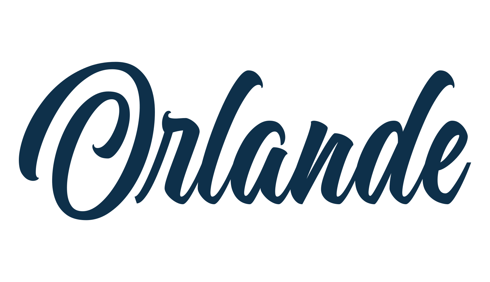 Orlande, calligraphy font preview