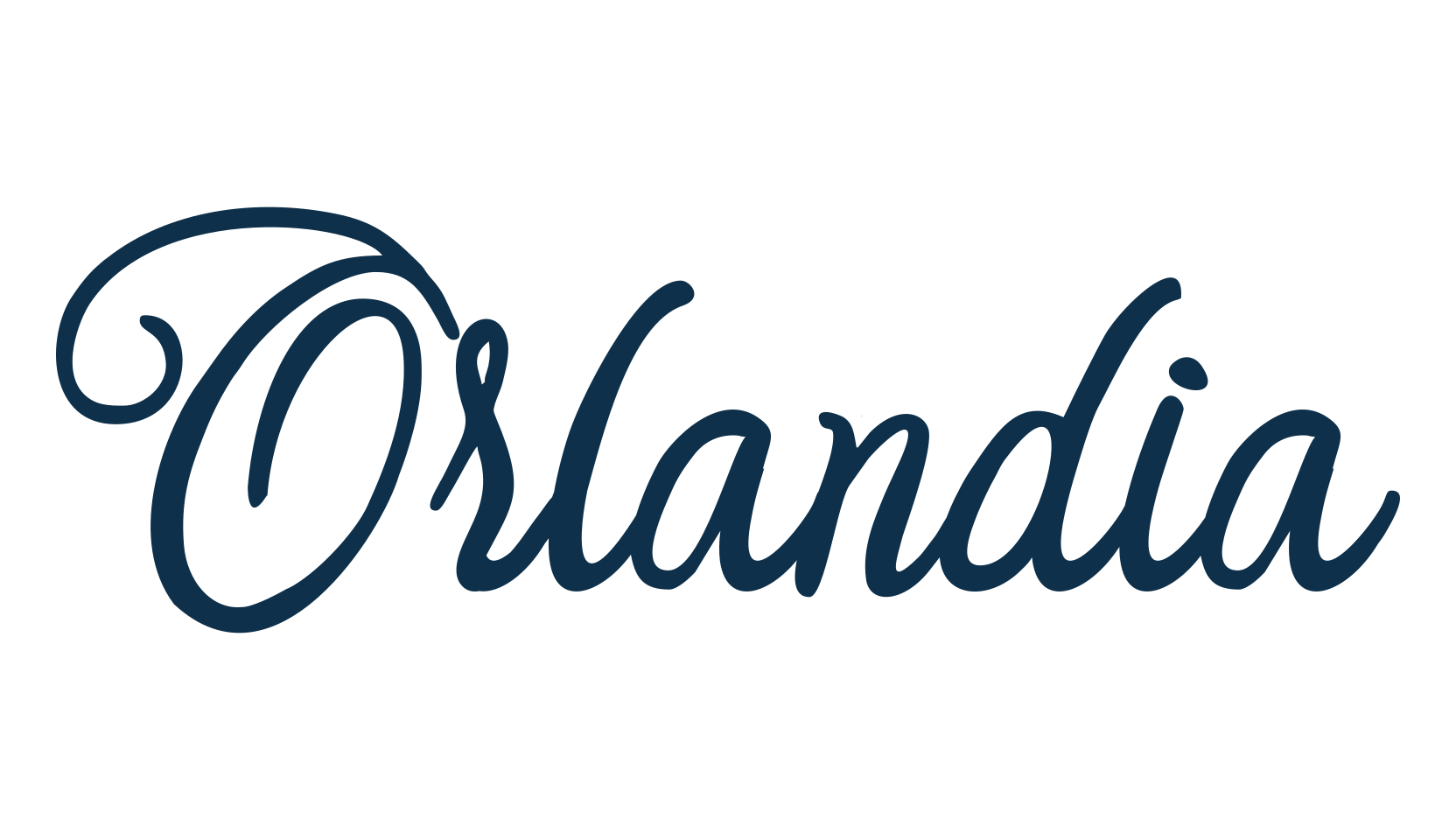 Orlandia, calligraphy font preview