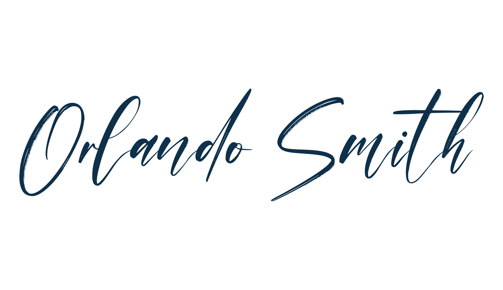 Orlando Smith, script brush fancy decorative calligraphy font preview