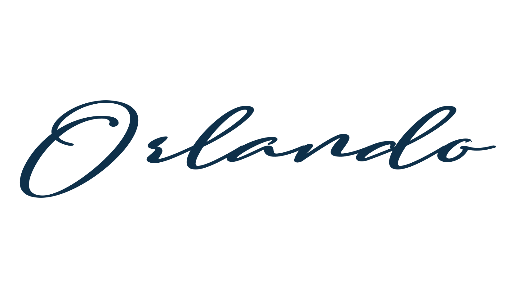 Orlando, handwriting font preview