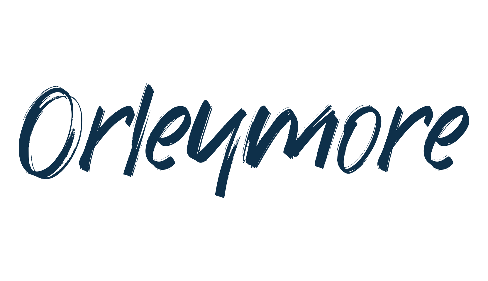 Orleymore, brush font preview