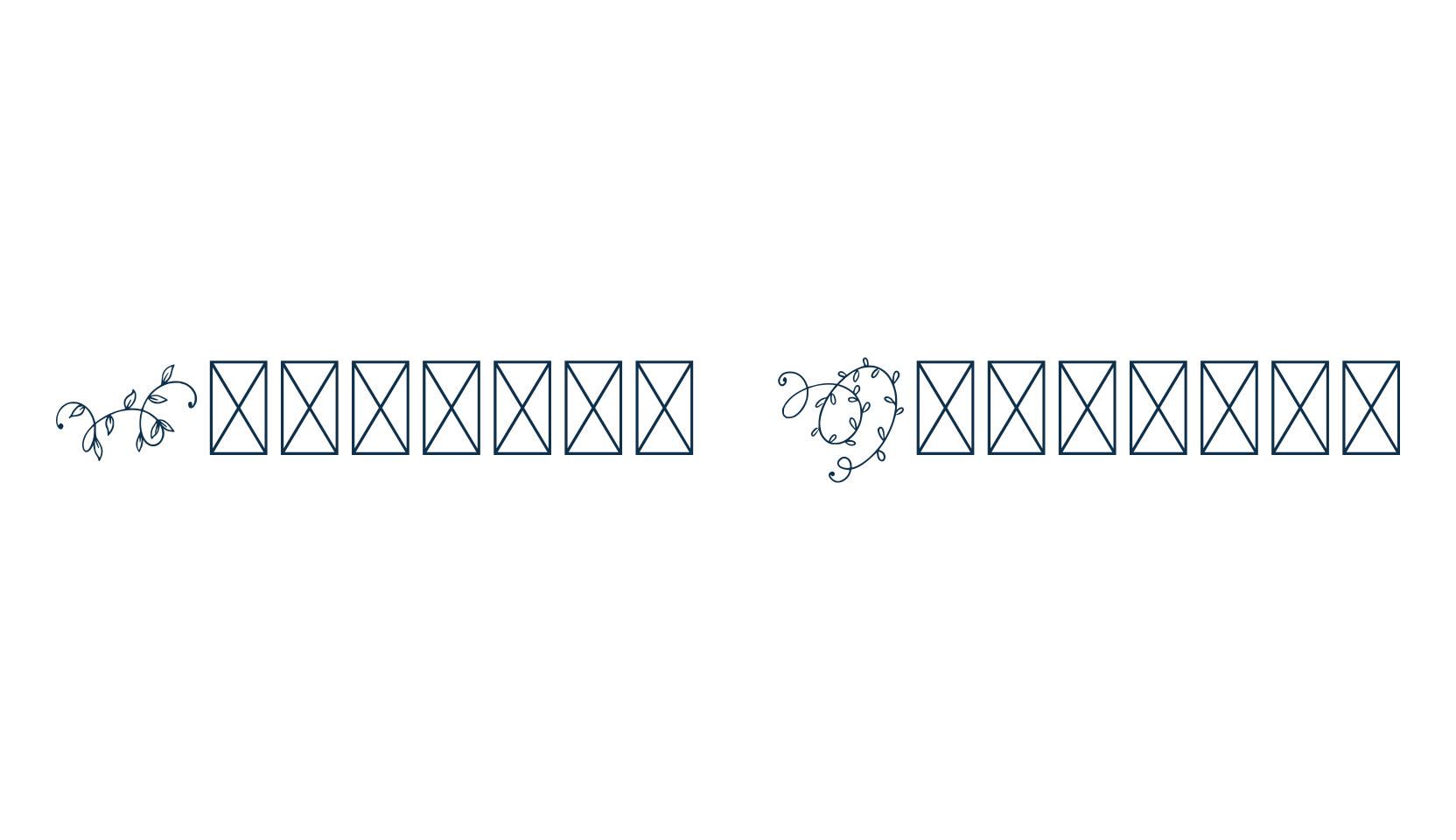 Ornament Handrawn, display market font preview