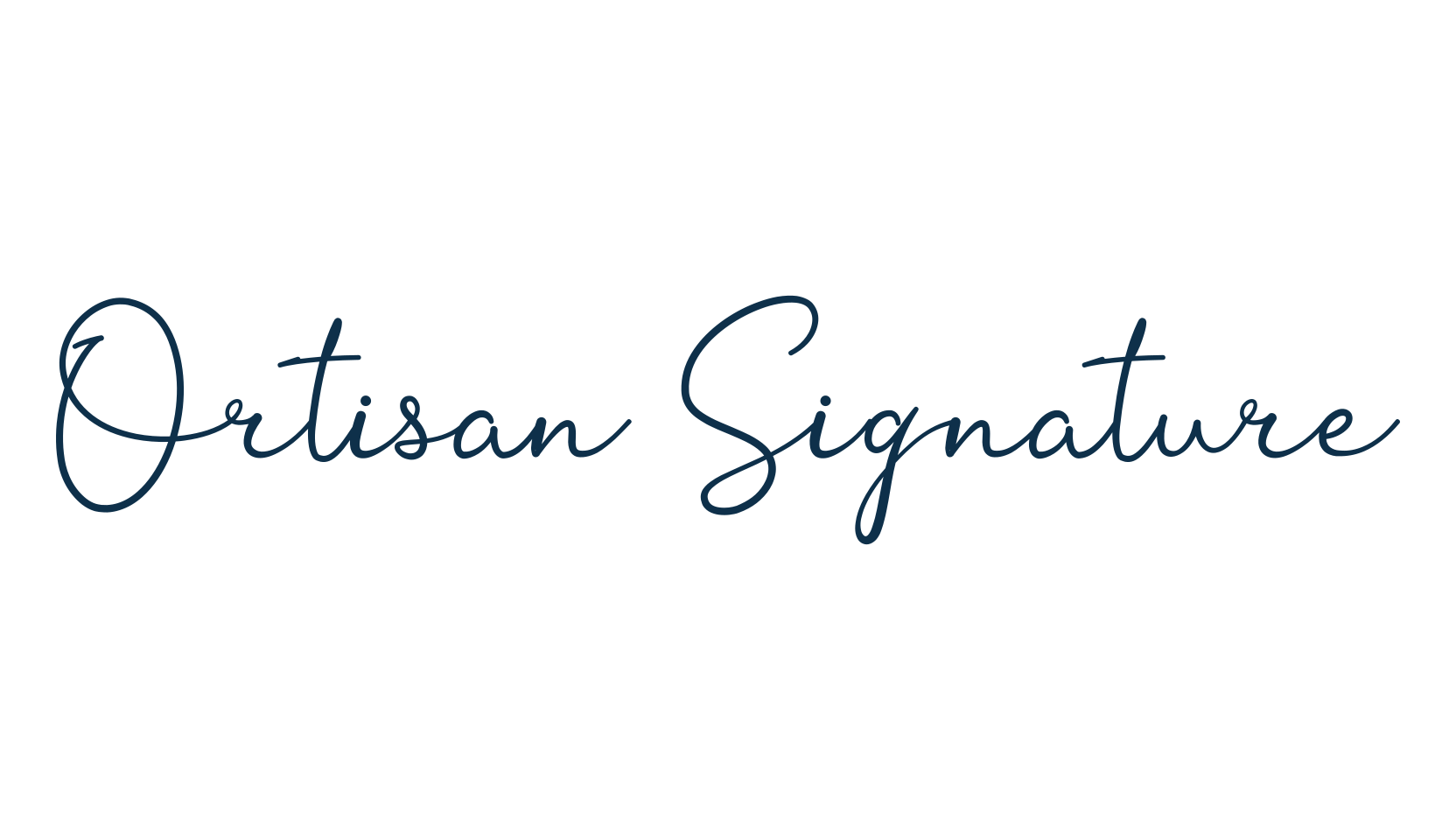 Ortisan Signature, script handwritten fancy decorative calligraphy font preview