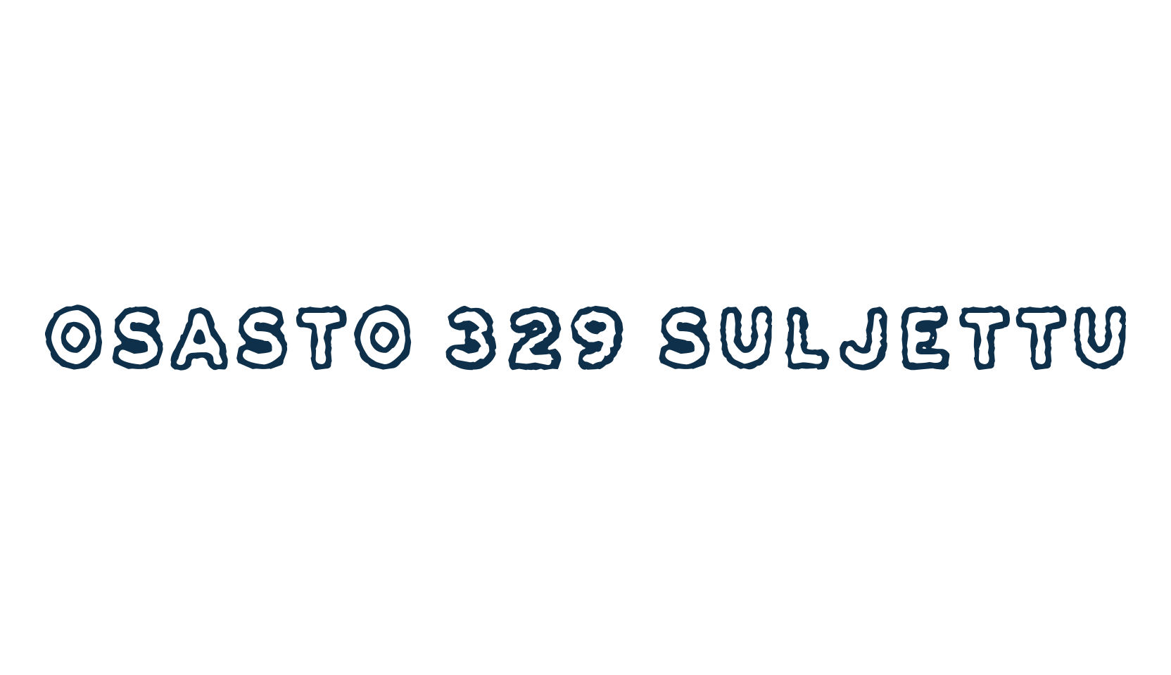Osasto 329 Suljettu, destroy font preview