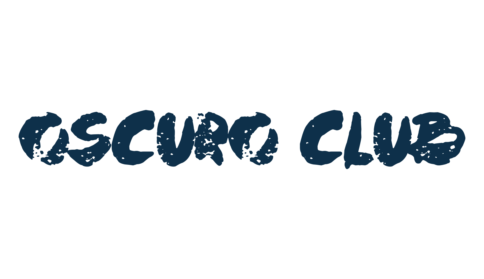 Oscuro Club, script trash fancy decorative calligraphy font preview
