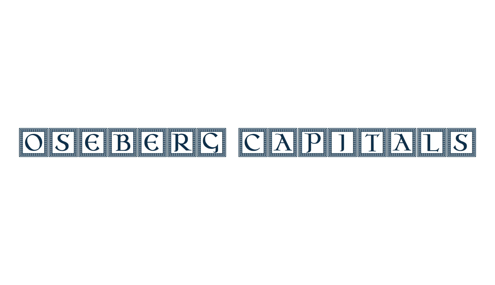 Oseberg Capitals, initials font preview