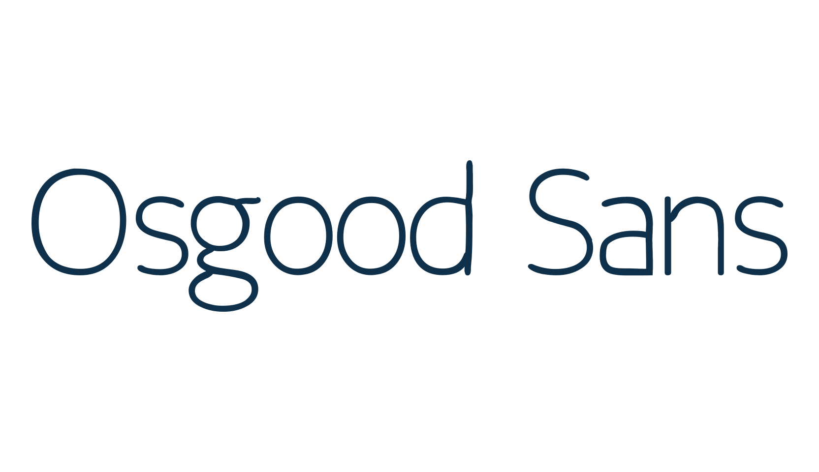 Osgood Sans, basic sans serif font preview