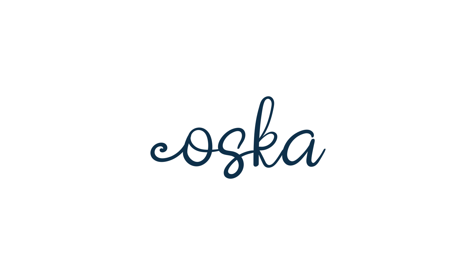 Oska, handwriting font preview