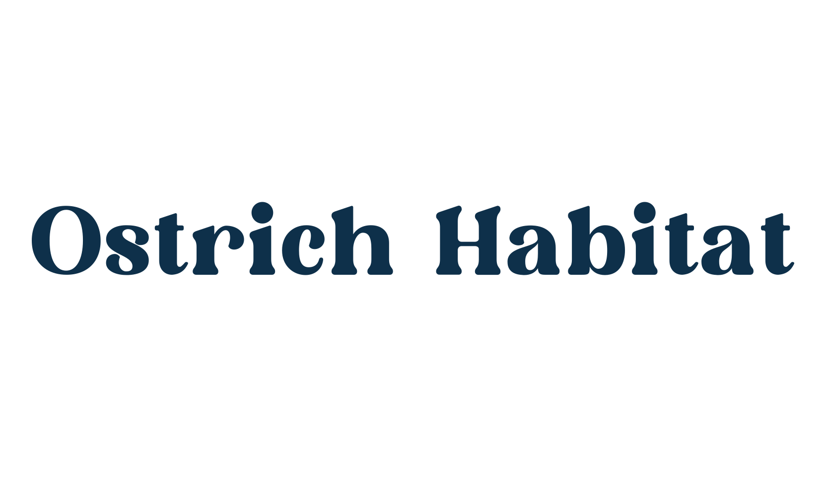 Ostrich Habitat, serif font preview