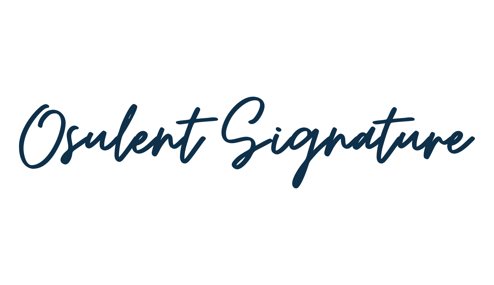 Osulent Signature, script handwritten fancy decorative calligraphy font preview