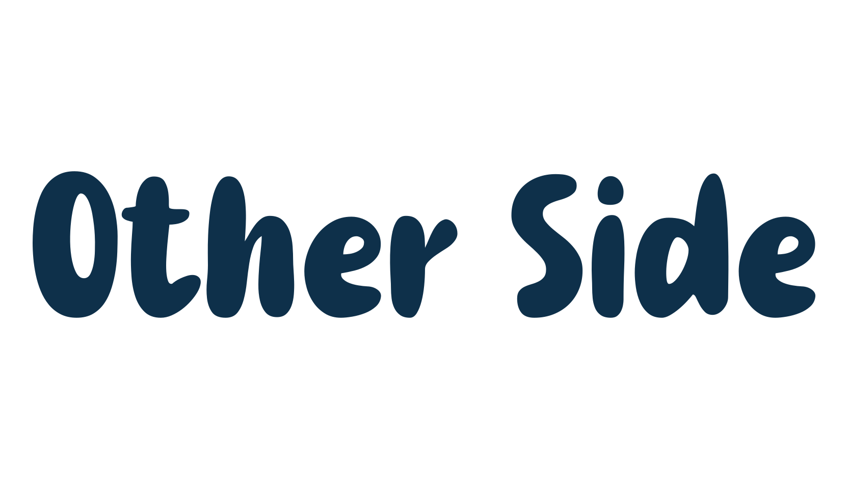 Other Side, cartoon font preview